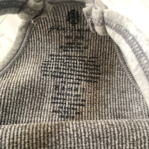 NWOT Free People Movement Grey tank top. Size XS. - Picture 9 of 9